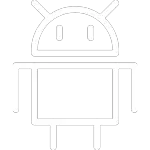 Android icon in white