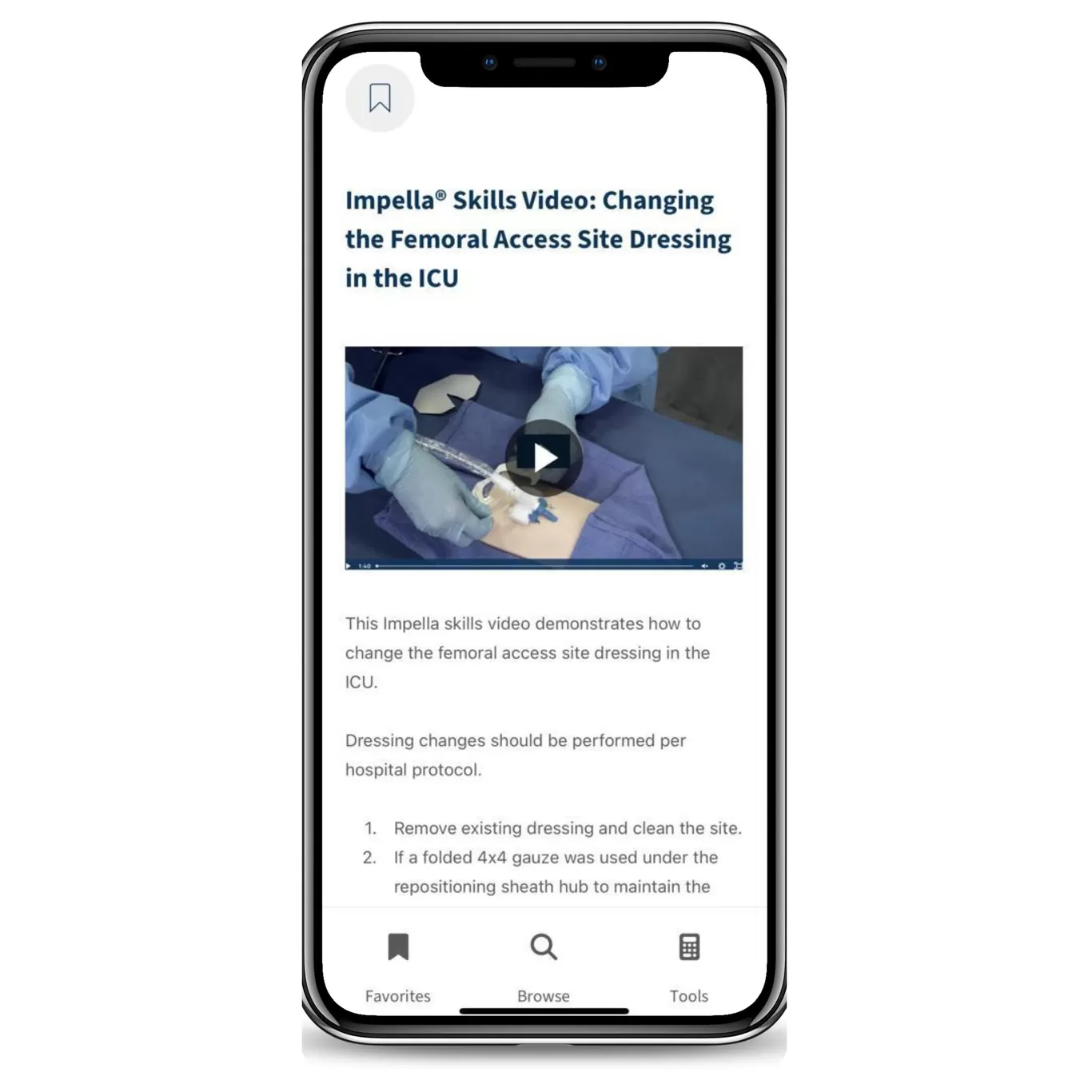Impella Clinical Care App Skills Video