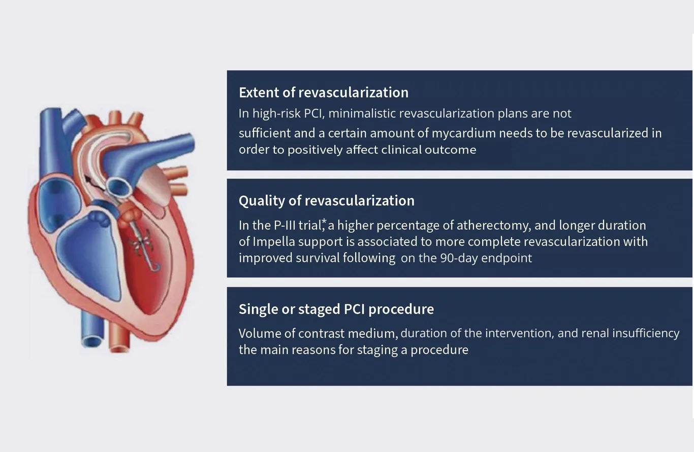 Defining the optimal revascularization strategy during protected high-risk procedures with Impella