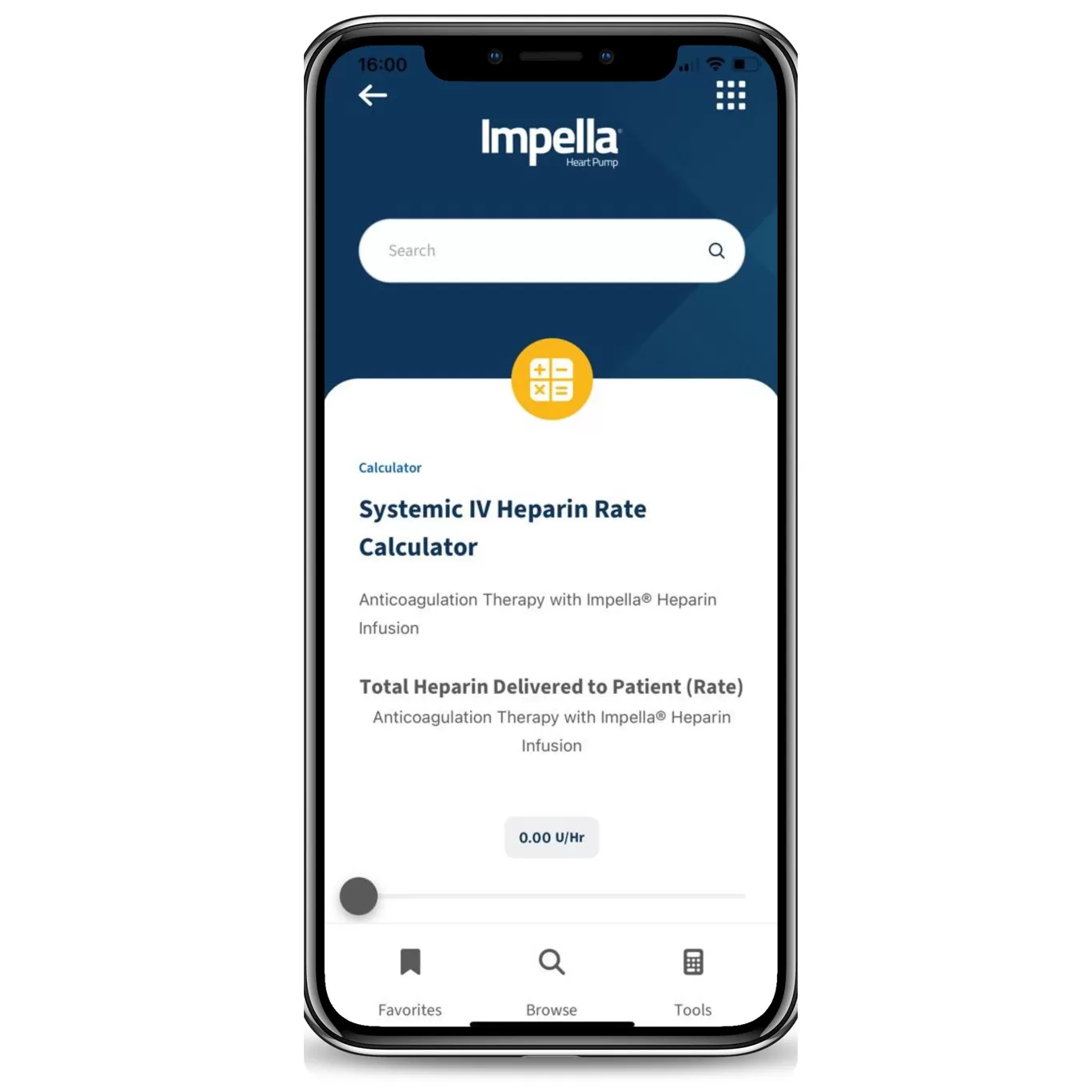 Impella Clinical Care App Calculator